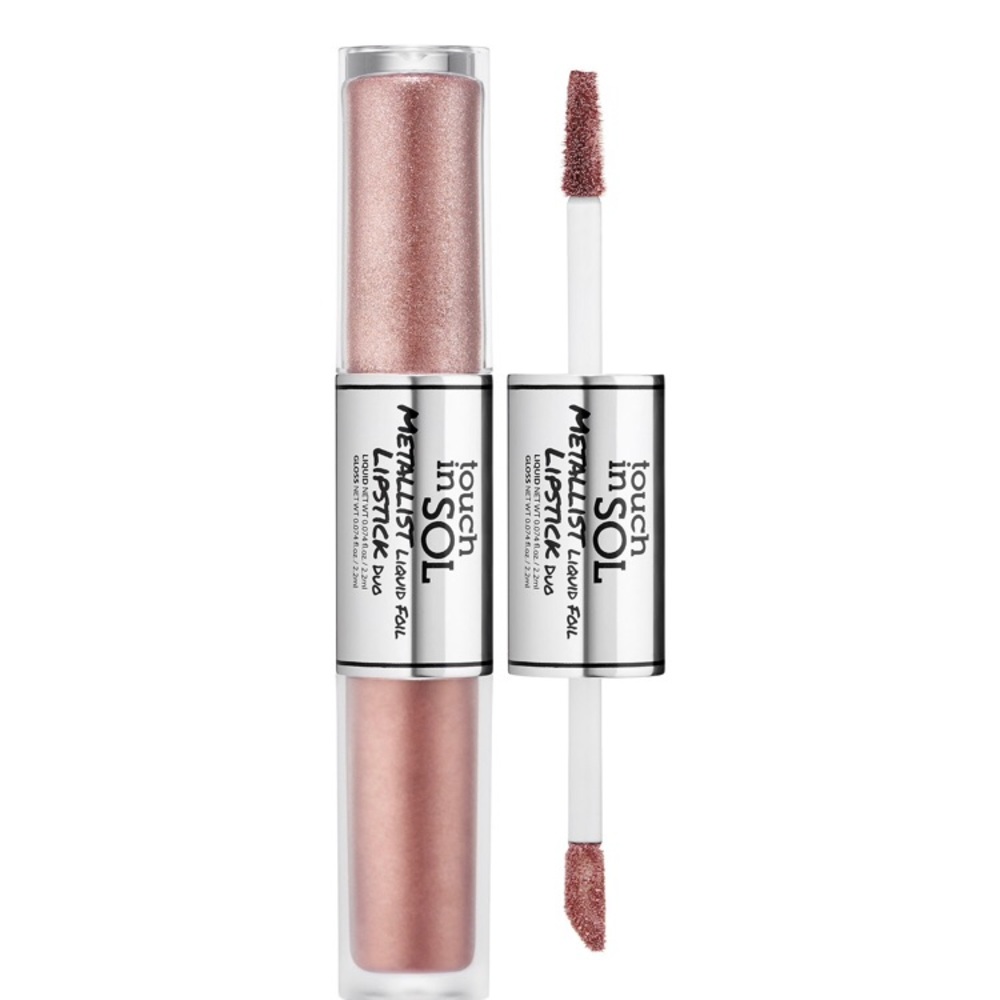 Touch In SOL Metallic Duo Liquid Lipstick Penny